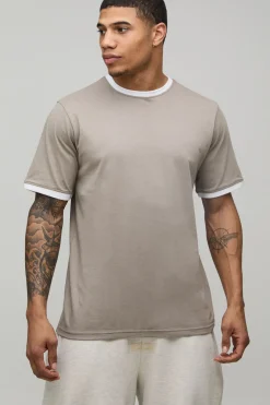 T-Shirt Col Rond Ringer Coupe Régulière