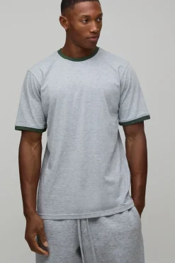 T-shirt Col Rond Ringer Coupe Regular