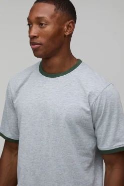 T-shirt Col Rond Ringer Coupe Regular