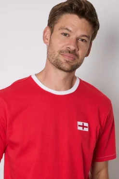 Burton T-shirt Col Rond Avec Écusson Angleterre Sur La Poitrine<Homme T-Shirts