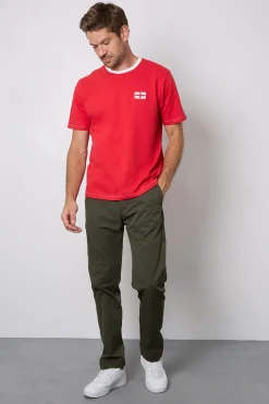 Burton T-shirt Col Rond Avec Écusson Angleterre Sur La Poitrine<Homme T-Shirts