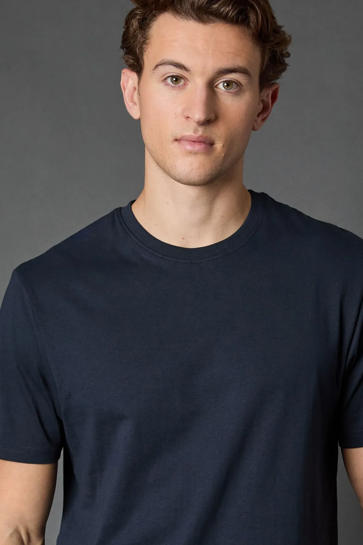 T-Shirt Col Rond Uni Marine
