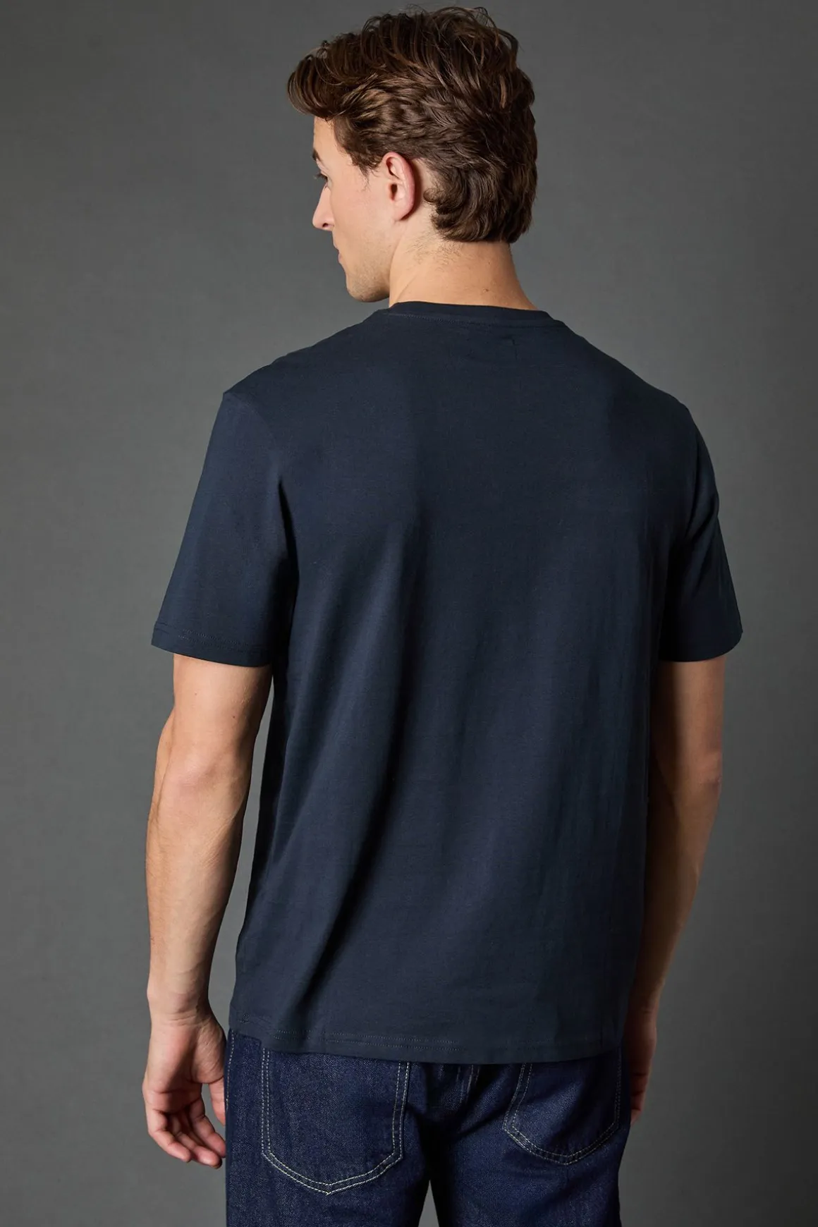 T-Shirt Col Rond Uni Marine