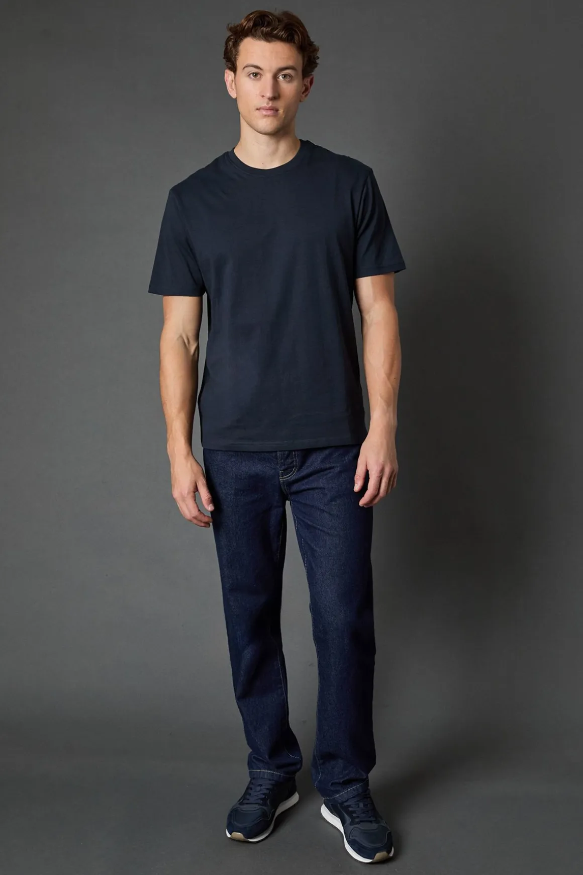 T-Shirt Col Rond Uni Marine