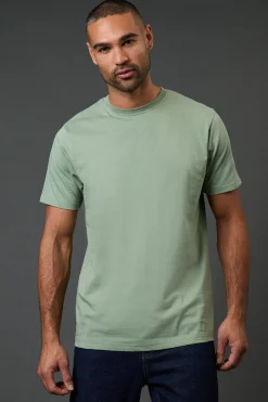 T-Shirt Col Rond Uni Vert Sauge