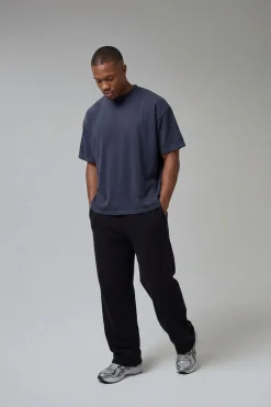 boohooMAN T-shirt Col Étendu Oversize Délavé One More Rep<Femme Tout Afficher Activewear|Athleisure
