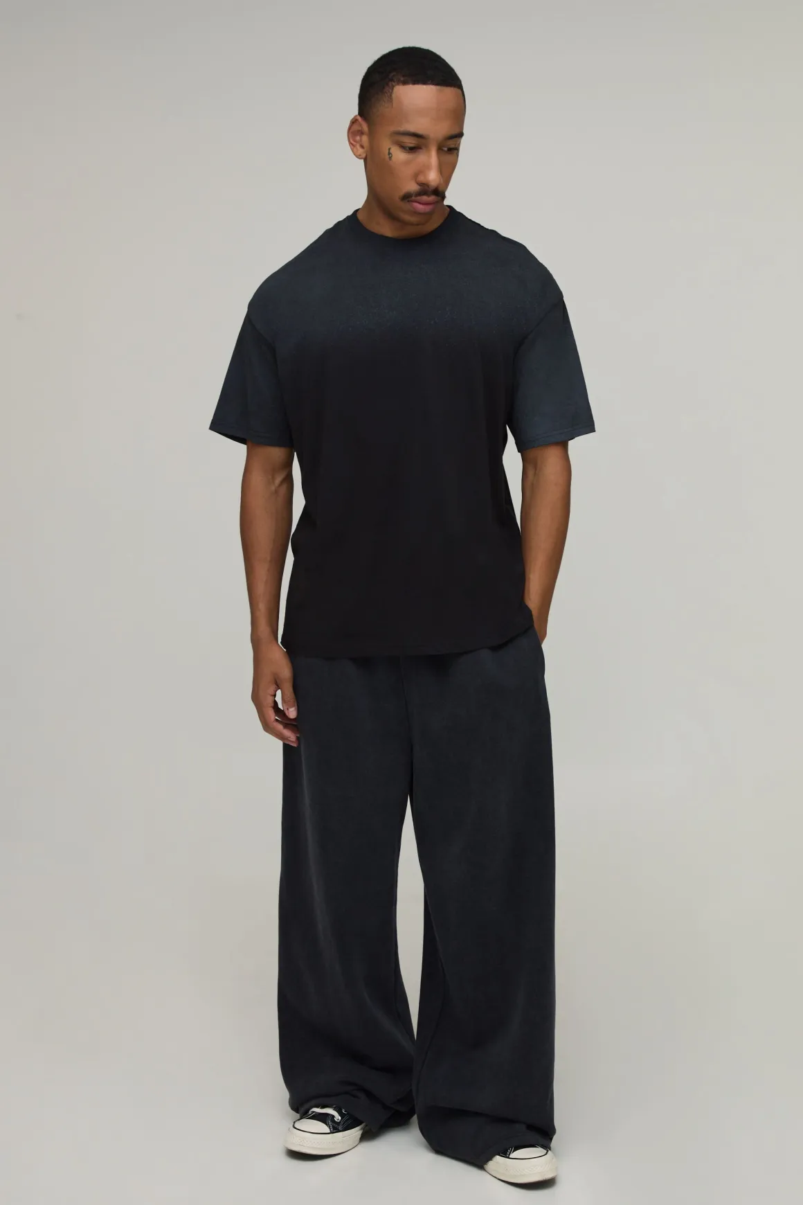 T-shirt Coupe Oversize Spray Wash Monaco Riviera
