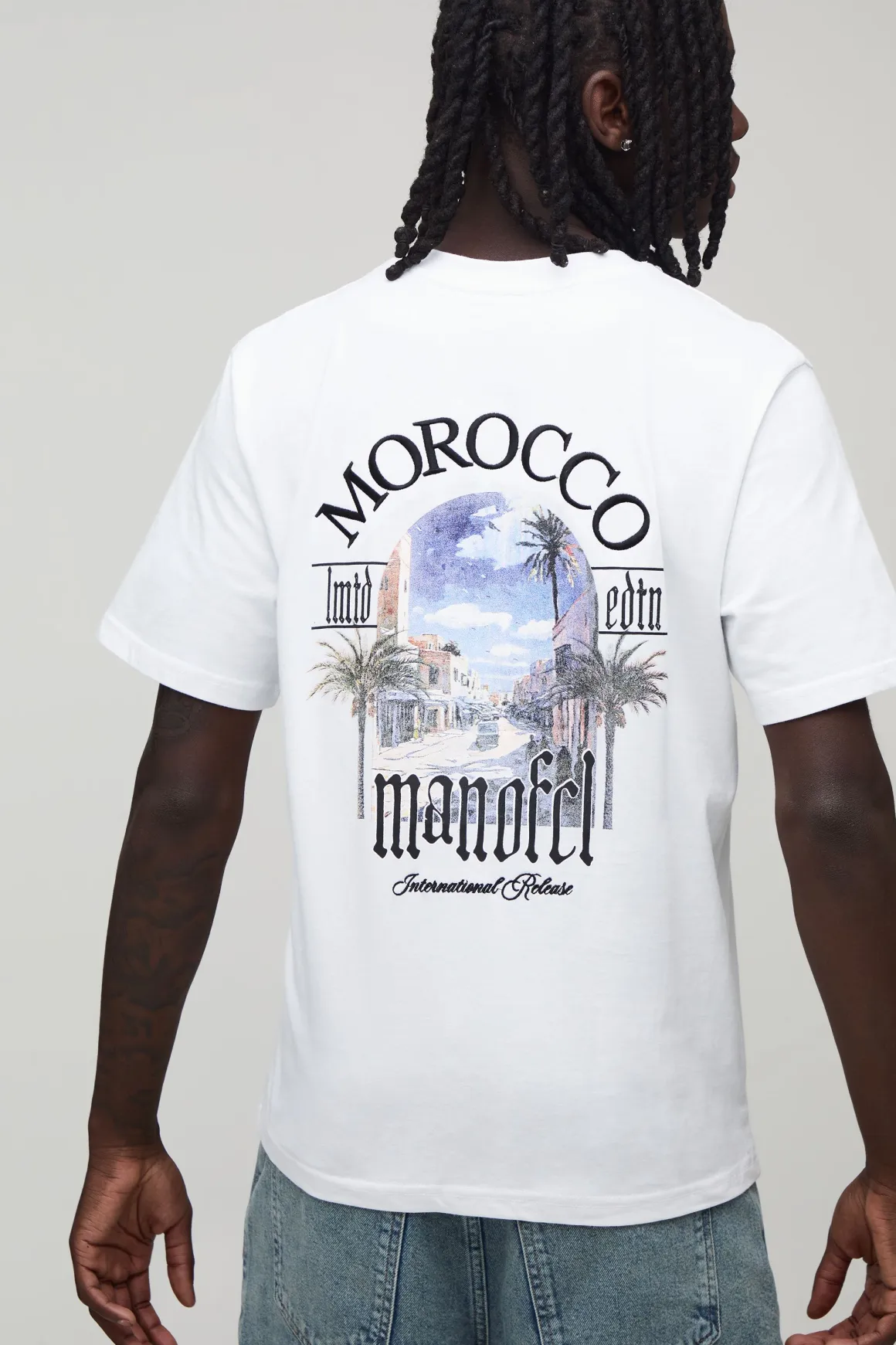 T-shirt Coupe Regular Avec Broderie Localisation Maroc