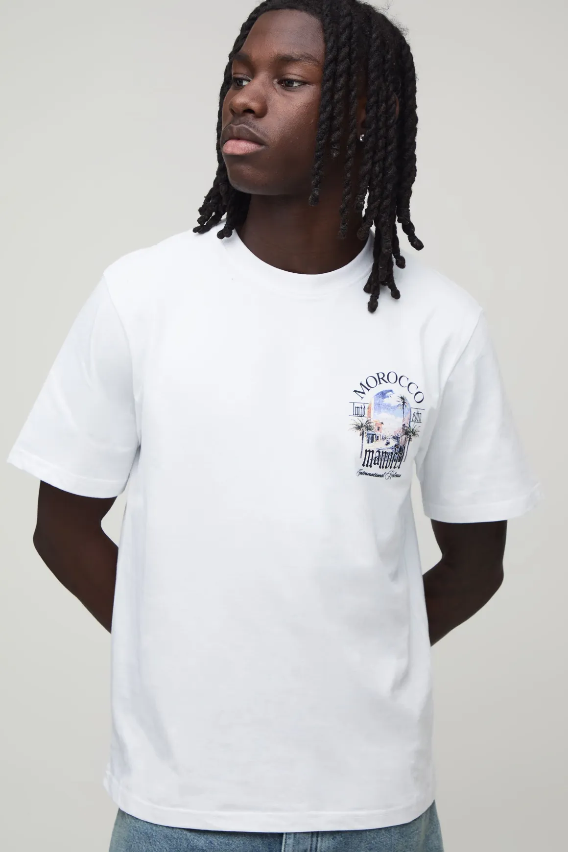 T-shirt Coupe Regular Avec Broderie Localisation Maroc