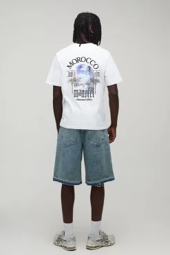 T-shirt Coupe Regular Avec Broderie Localisation Maroc
