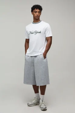 T-shirt Coupe Regular Avec Broderie New York En Relief
