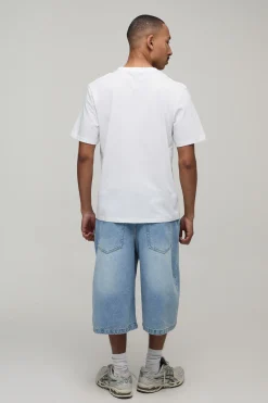 boohooMAN T-shirt Coupe Regular Avec Broderie Piment<Homme T-Shirts