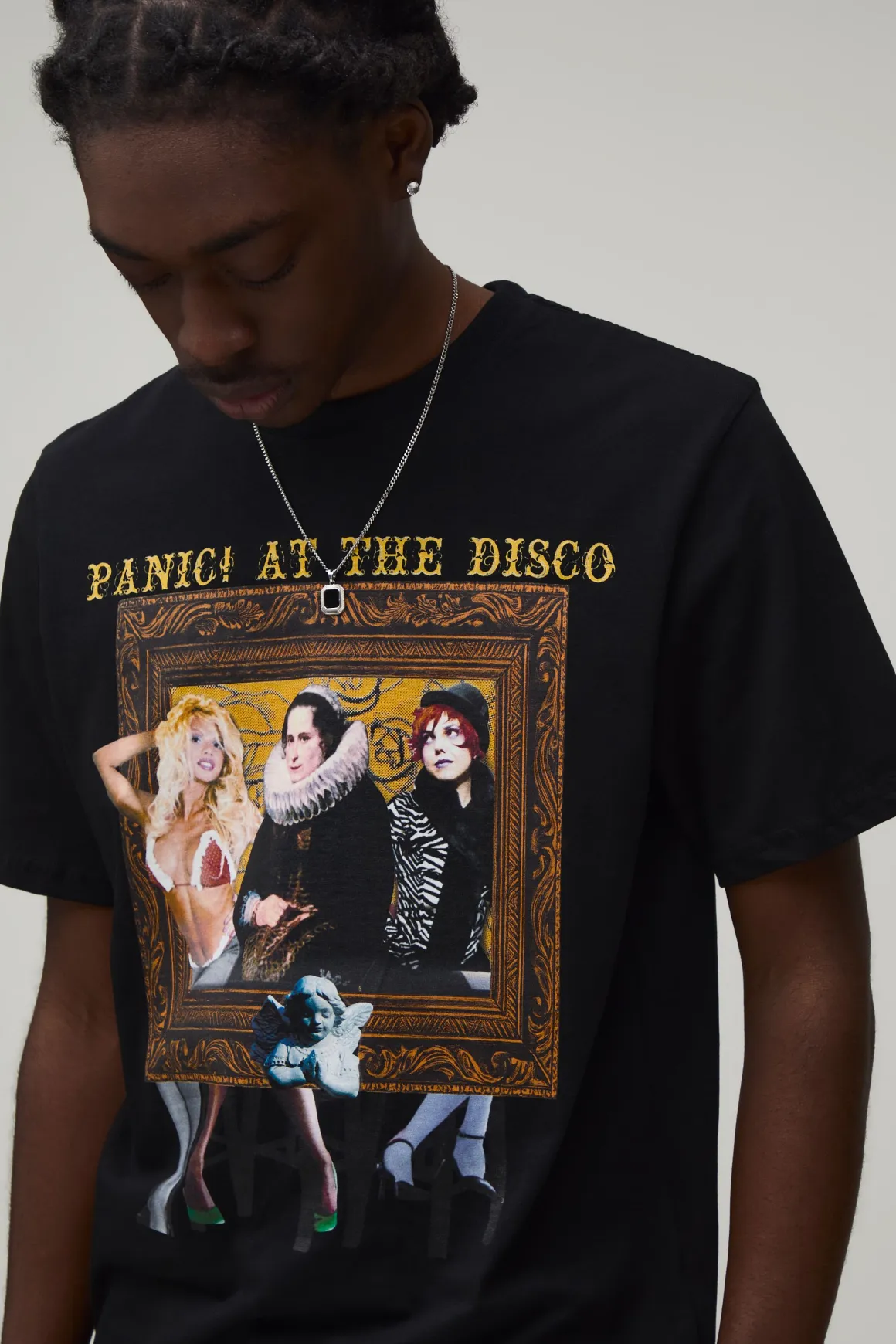 T-shirt Coupe Regular Avec Imprimé Sous Licence Panic At The Disco