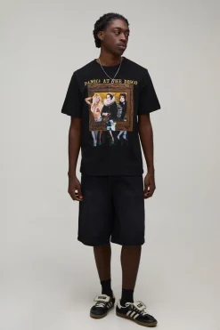 T-shirt Coupe Regular Avec Imprimé Sous Licence Panic At The Disco