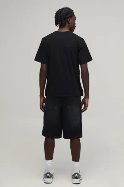 T-shirt Coupe Regular Avec Imprimé Floral Sur La Poitrine