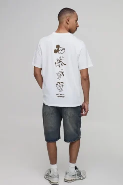 boohooMAN T-shirt Coupe Regular Avec Imprimé Mickey Sous Licence<Homme T-Shirts Impriméstendances|T-Shirts