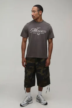 T-shirt Coupe Regular Fit Monaco Effet Délavé
