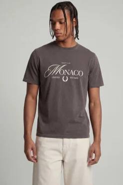 T-shirt Coupe Regular Fit Monaco Effet Délavé