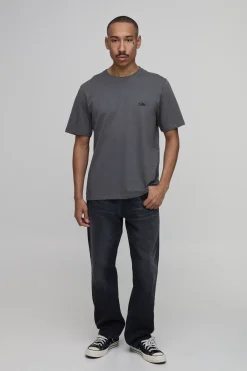 boohooMAN T-shirt Coupe Regular À Imprimé Floral Photographique<Homme T-Shirts Impriméstendances|T-Shirts
