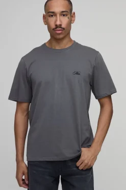 boohooMAN T-shirt Coupe Regular À Imprimé Floral Photographique<Homme T-Shirts Impriméstendances|T-Shirts