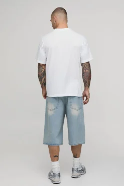 boohooMAN T-shirt Coupe Régulière À Broderie Florale Sur La Poitrine<Homme T-Shirts Impriméstendances|T-Shirts