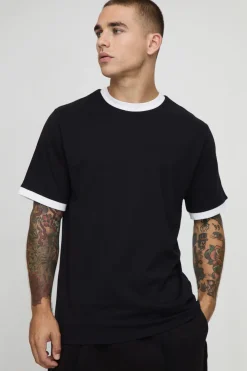 T-shirt coupe régulière Ringer à col rond