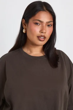 T-shirt Court Ample Oversize À Coupe Boxy Plus
