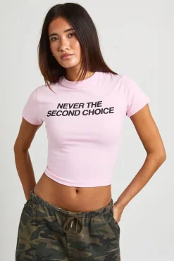 T-shirt Court Baby Tee Jamais Le Second Choix