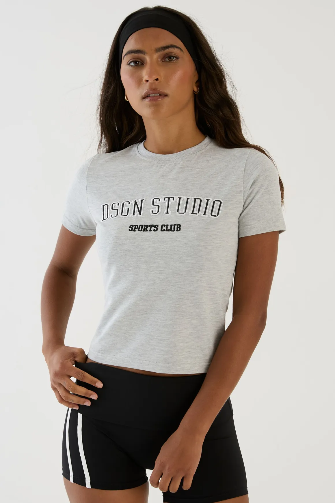 T-shirt Court Bébé Brodé Appliqué Dsgn Studio