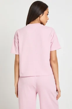T-shirt Court Boxy Gaufré