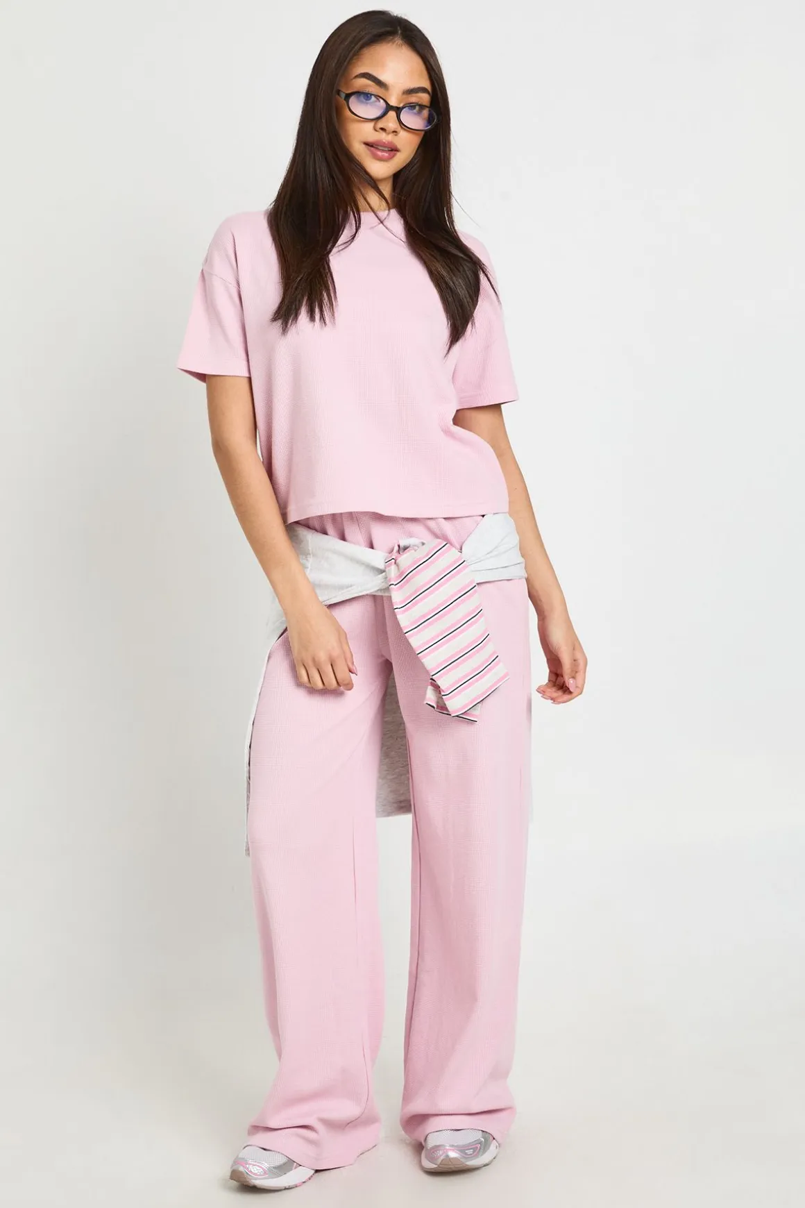 T-shirt Court Boxy Gaufré