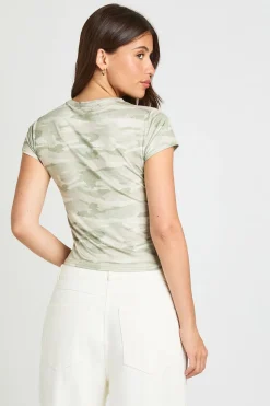 T-shirt Court Camouflage