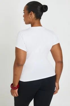 T-shirt Court Grande Taille Imprimé Bikini Drapeau Anglais