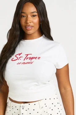 T-shirt Court Grande Taille St Tropez La France