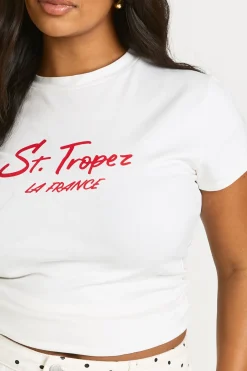 T-shirt Court Grande Taille St Tropez La France