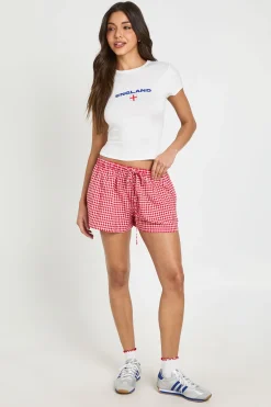 T-shirt Court Imprimé Football Angleterre