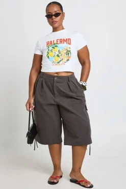 T-shirt Court Imprimé Palermo Grande Taille