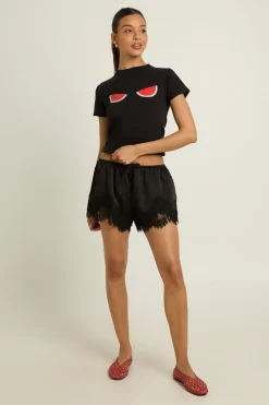 T-shirt Court Imprimé Pastèque