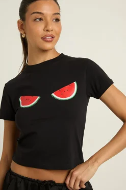 T-shirt Court Imprimé Pastèque