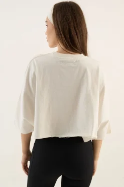 T-shirt Court À Manches Courtes Oversize En Tissu Épais Lavé Dsgn Studio