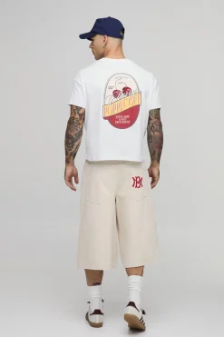 T-shirt Court Oversize Imprimé Cerises