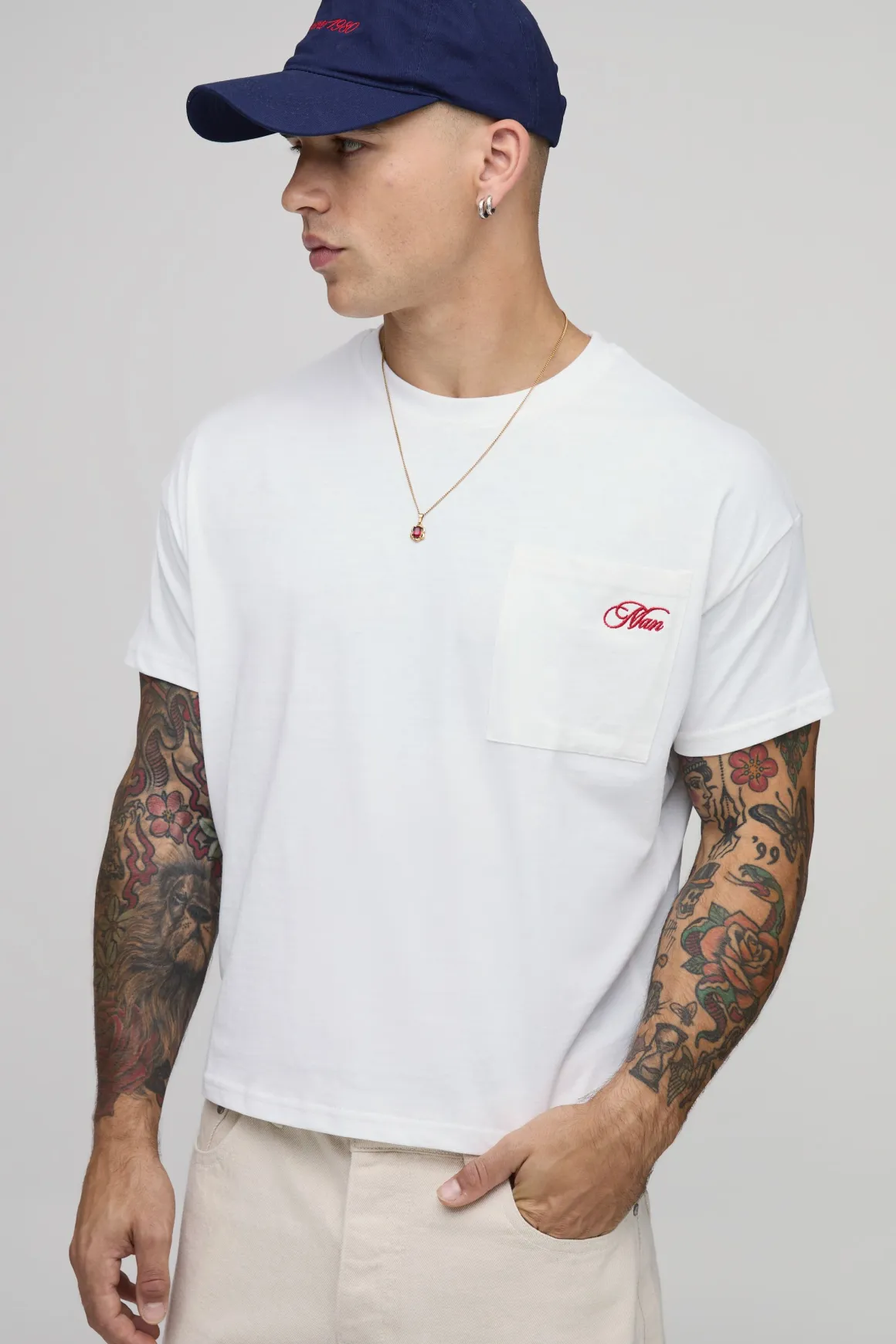 T-shirt Court Oversize Imprimé Cerises