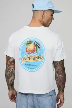 T-shirt Court Oversize À Imprimé Mangue