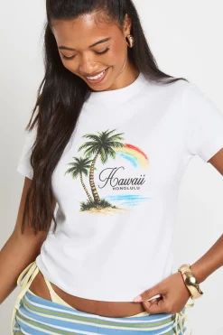 T-shirt Court Palmier Hawaii