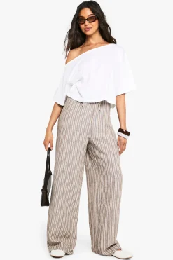boohoo T-shirt crop boxy à épaules dénudées<Femme Tops