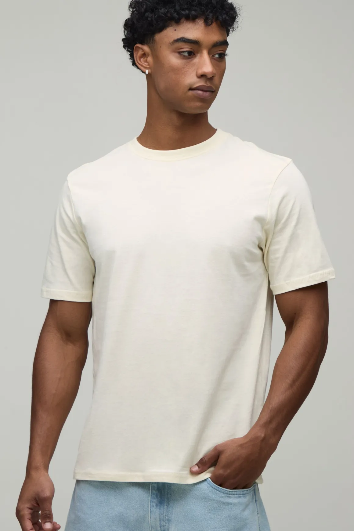 T-shirt Écru Brodé French Riviera Coupe Regular
