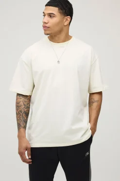 T-shirt Écru Oversize À Imprimé Palmiers