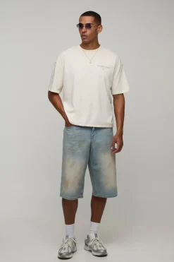 T-shirt Écru Oversize À Imprimé Photographique Rivera