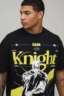 T-shirt Dark Knight Imprimé Licence Coupe Oversize