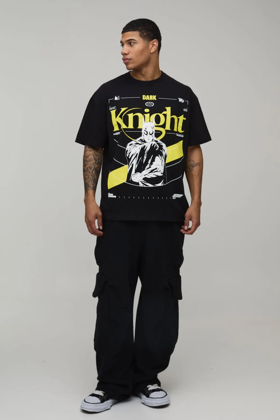 T-shirt Dark Knight Imprimé Licence Coupe Oversize